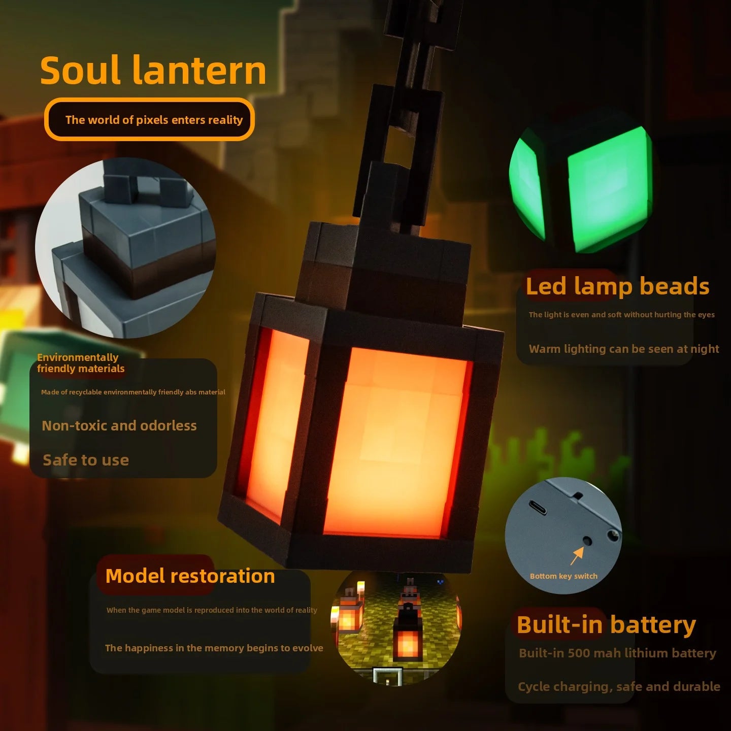 Pixel Glow Lantern Light